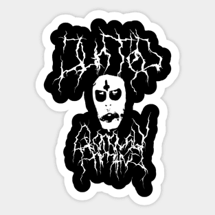 Junted Black Metal Sticker